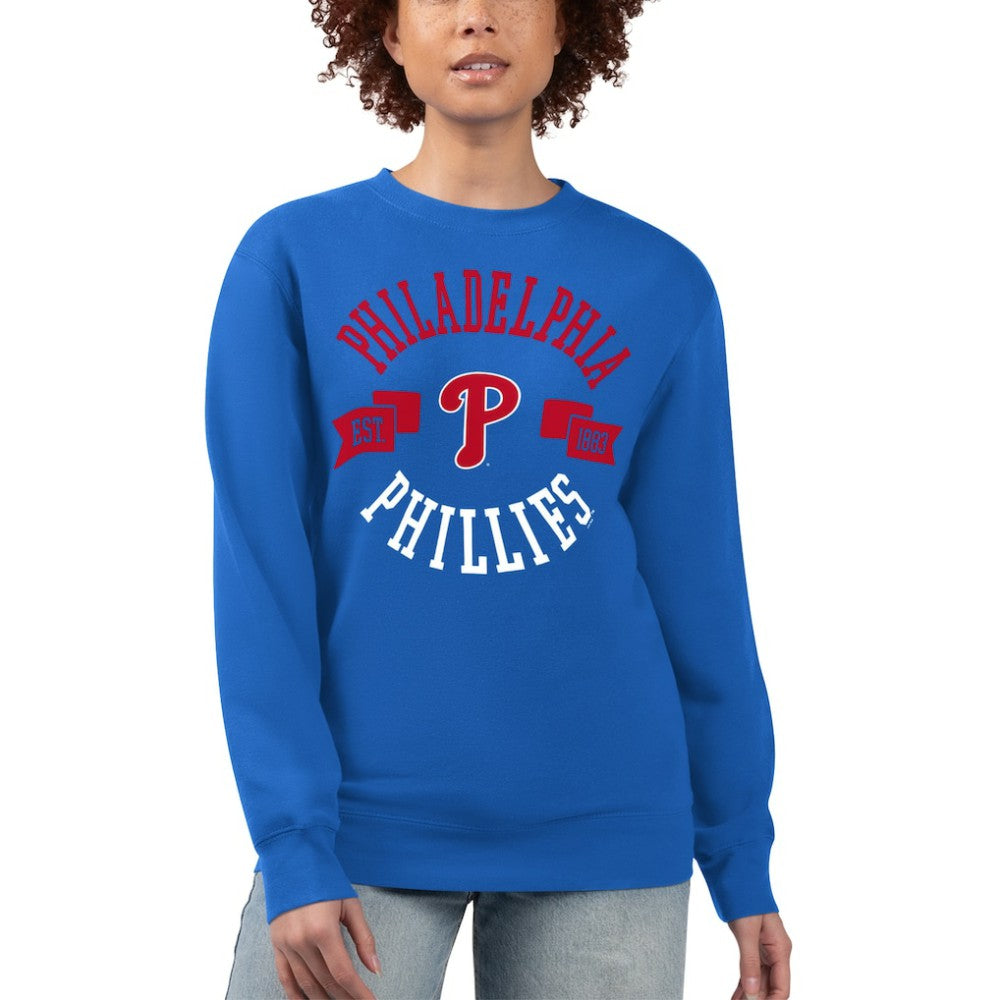 Philadelphia Phillies G-III 4Her by Carl Banks Women's Team Logo Fleece Pullover Sweatshirt - MLB