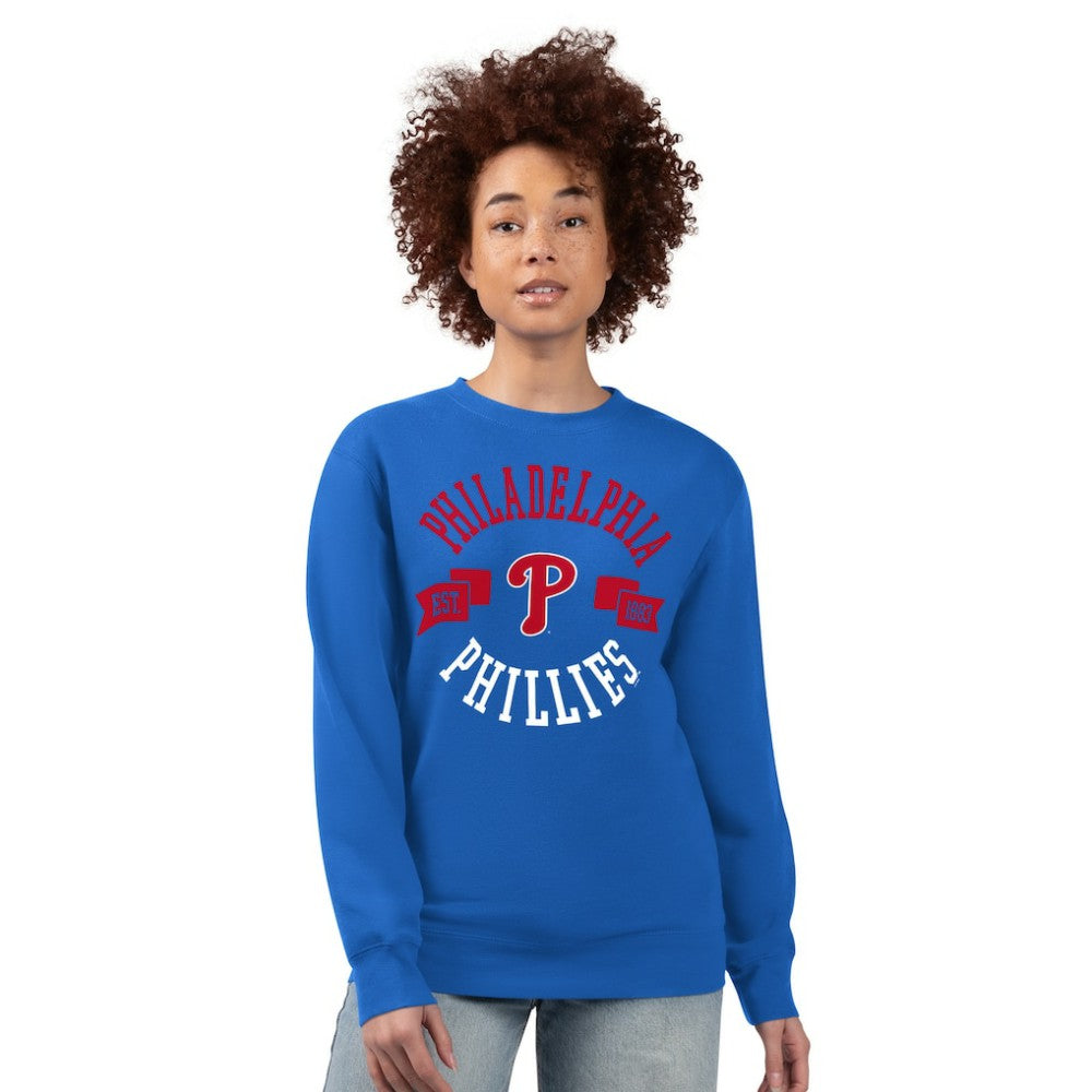 Philadelphia Phillies G-III 4Her by Carl Banks Women's Team Logo Fleece Pullover Sweatshirt - MLB