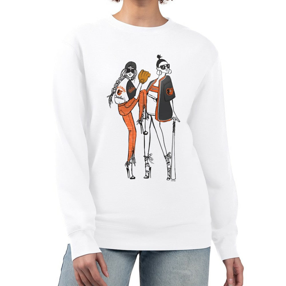 Baltimore Orioles G-III 4Her by Carl Banks Women's Baseball Girls Fleece Pullover Sweatshirt - MLB