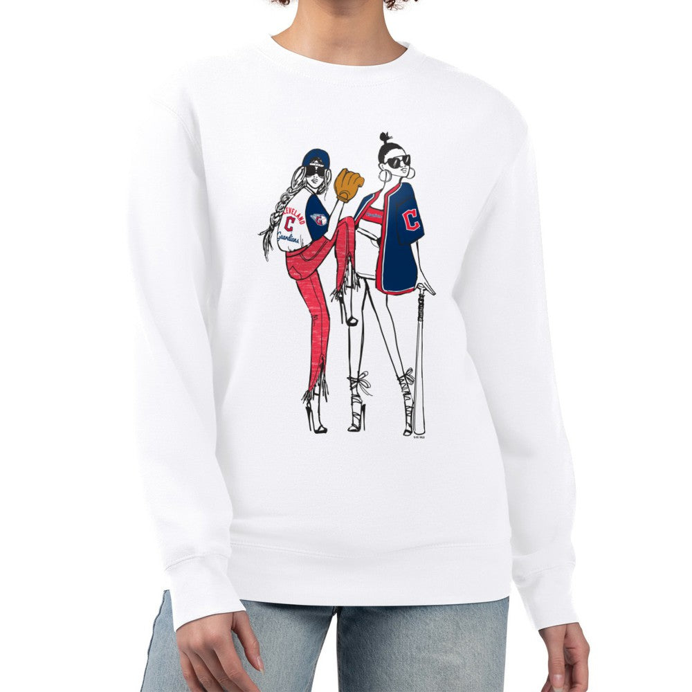 Cleveland Guardians G-III 4Her by Carl Banks Women's Baseball Girls Fleece Pullover Sweatshirt - MLB