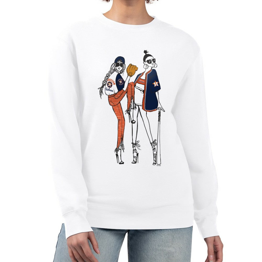 Houston Astros G-III 4Her by Carl Banks Women's Baseball Girls Fleece Pullover Sweatshirt - MLB