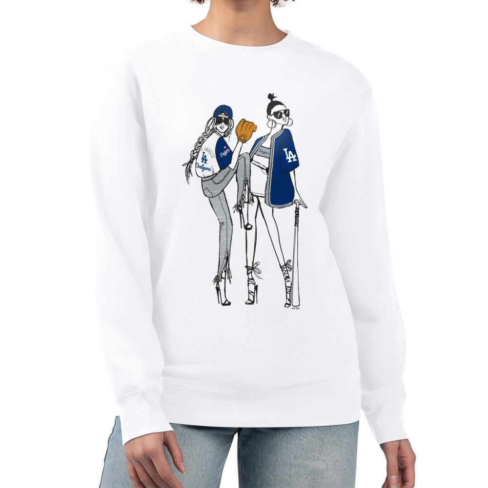 Los Angeles Dodgers G-III 4Her by Carl Banks Women's Baseball Girls Fleece Pullover Sweatshirt - MLB