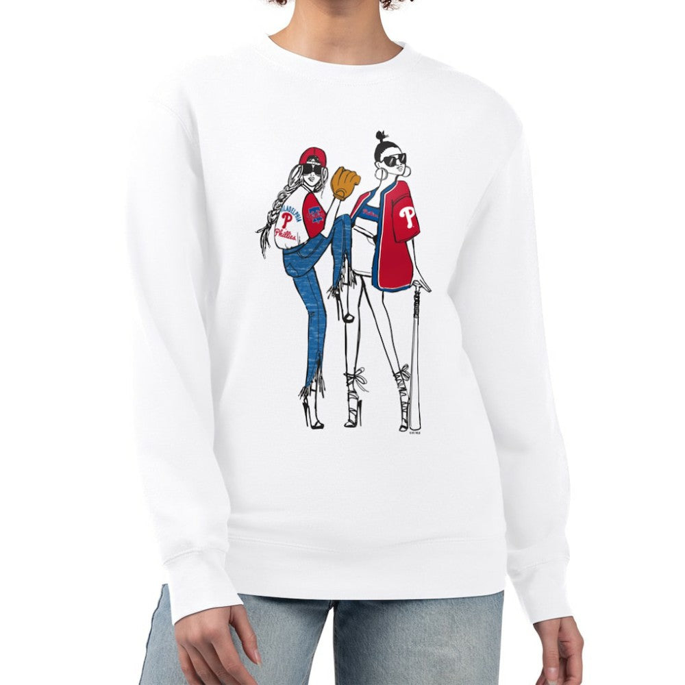Philadelphia Phillies G-III 4Her by Carl Banks Women's Baseball Girls Fleece Pullover Sweatshirt - MLB