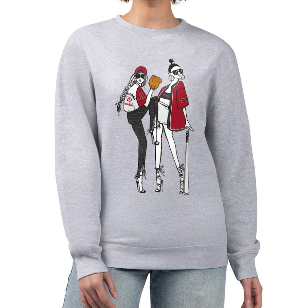 Arizona Diamondbacks G-III 4Her by Carl Banks Women's Baseball Girls Fleece Pullover Sweatshirt - MLB