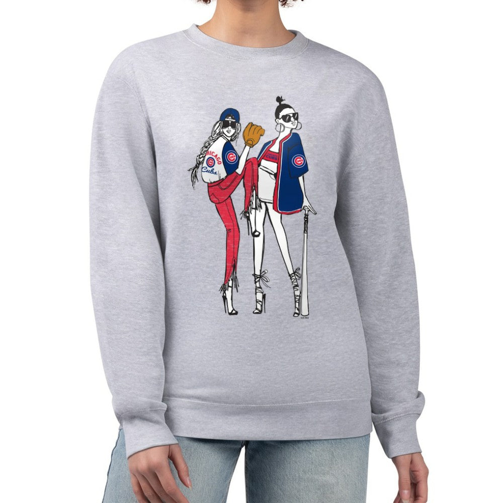 Chicago Cubs G-III 4Her by Carl Banks Women's Baseball Girls Fleece Pullover Sweatshirt - MLB