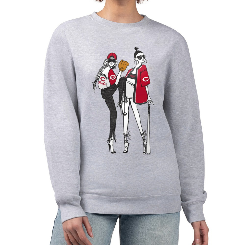Cincinnati Reds G-III 4Her by Carl Banks Women's Baseball Girls Fleece Pullover Sweatshirt - MLB