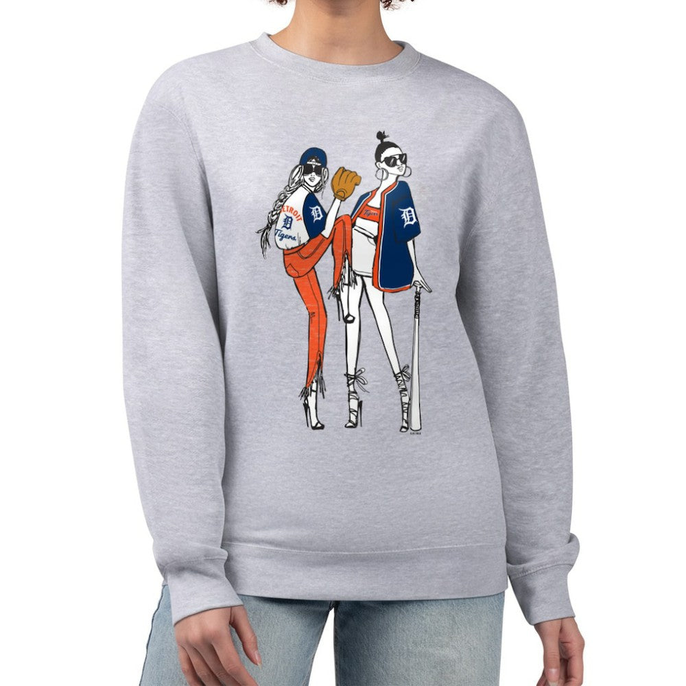 Detroit Tigers G-III 4Her by Carl Banks Women's Baseball Girls Fleece Pullover Sweatshirt - MLB