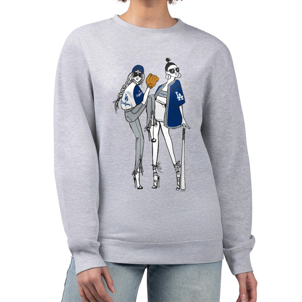 Los Angeles Dodgers G-III 4Her by Carl Banks Women's Baseball Girls Fleece Pullover Sweatshirt - MLB