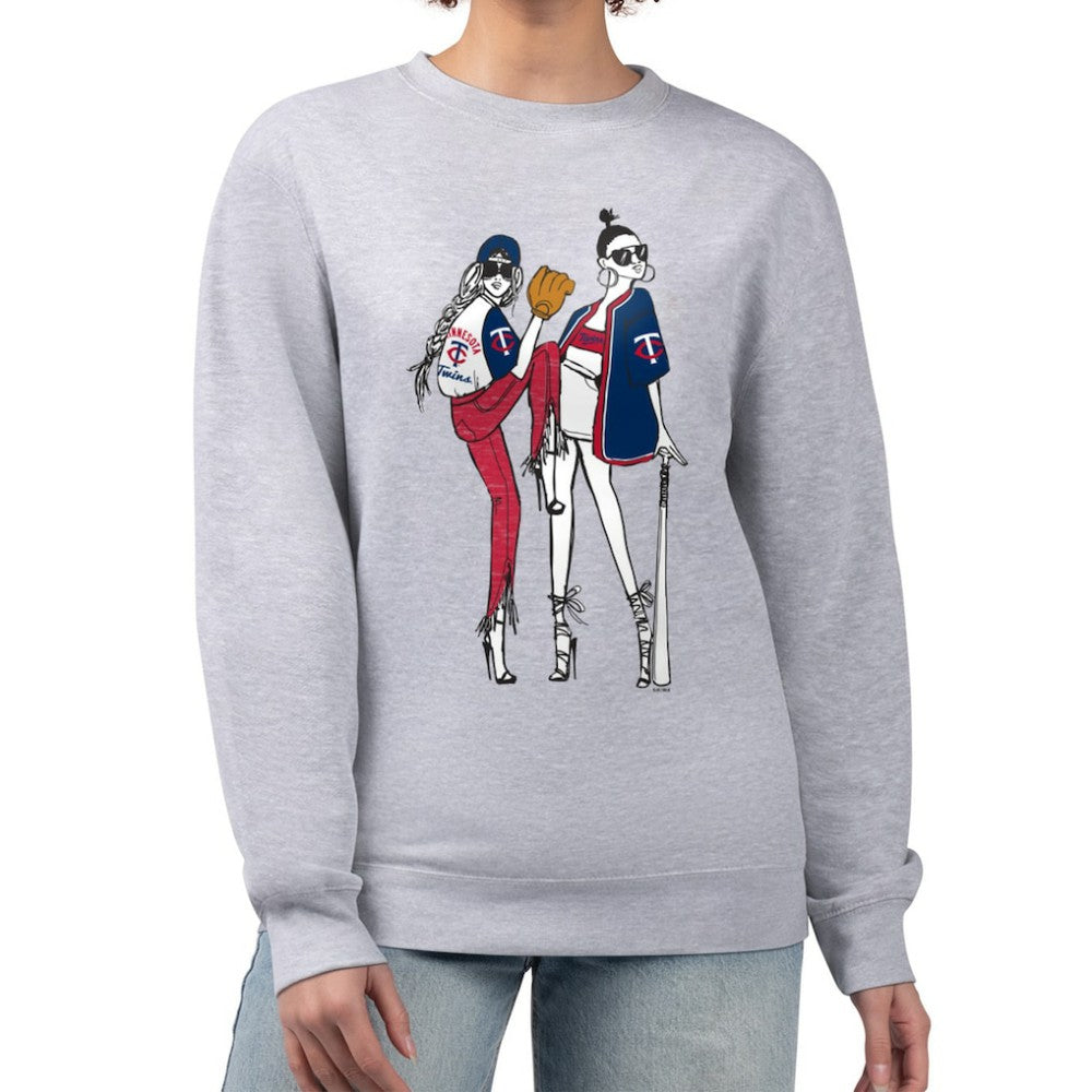 Minnesota Twins G-III 4Her by Carl Banks Women's Baseball Girls Fleece Pullover Sweatshirt - MLB