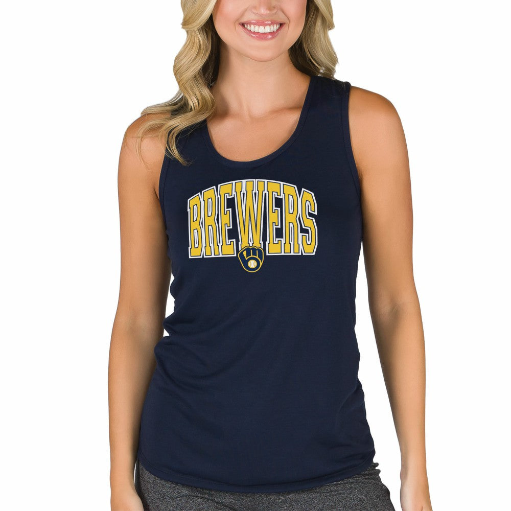 Milwaukee Brewers Concepts Sport Women's Marathon Racerback Tank Top - MLB