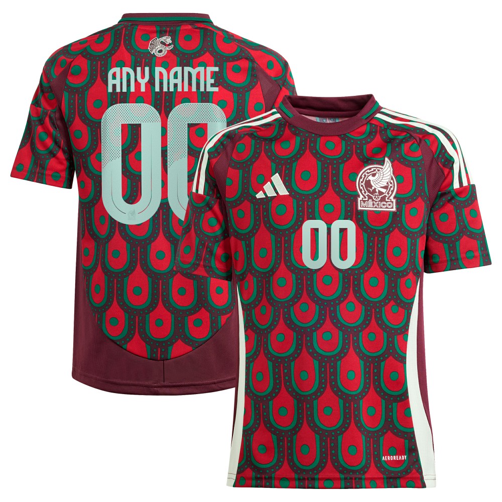 Mexico National Team Youth 2024 Home Replica Custom Jersey Green | Adidas