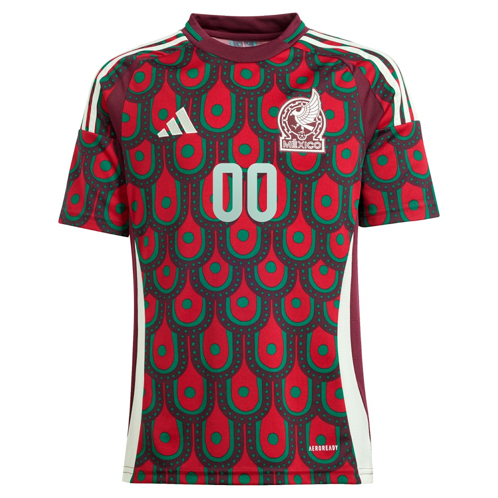 Mexico National Team Youth 2024 Home Replica Custom Jersey Green | Adidas