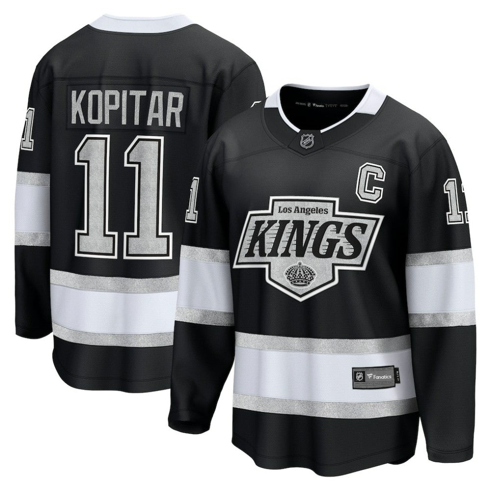 Anze Kopitar Los Angeles Kings Fanatics Home Premier Breakaway Player Jersey - Black - NHL