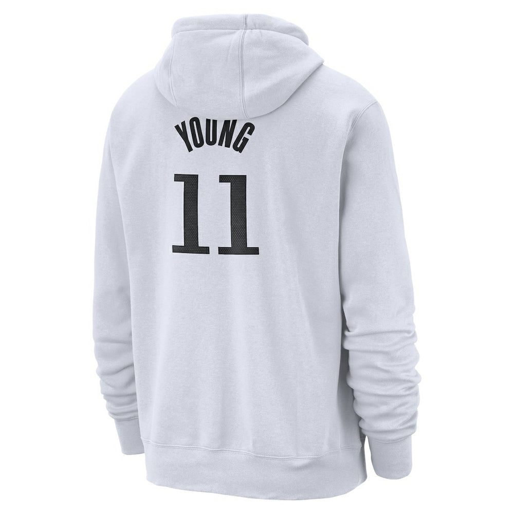 Trae Young Atlanta Hawks 2024/25 Name & Number Pullover Hoodie White - NBA