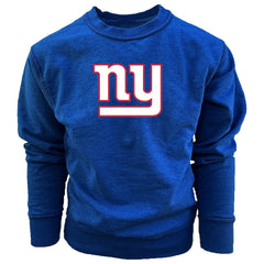 New York Giants Wes & Willy Youth Reversible Fleece Pullover Sweatshirt Royal | NFL
