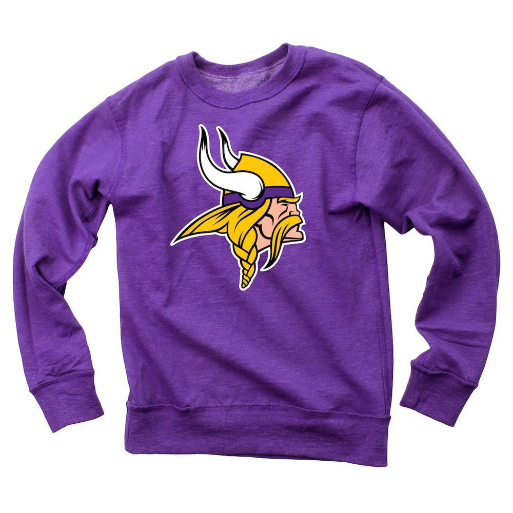 Minnesota Vikings Wes & Willy Youth Reversible Fleece Pullover Sweatshirt Purple | NFL