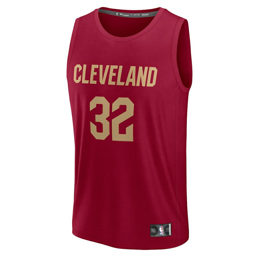 Dean Wade Cleveland Cavaliers Fast Break Player Jersey Icon Editi- Wine - NBA