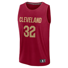 Dean Wade Cleveland Cavaliers Fast Break Player Jersey Icon Editi- Wine - NBA