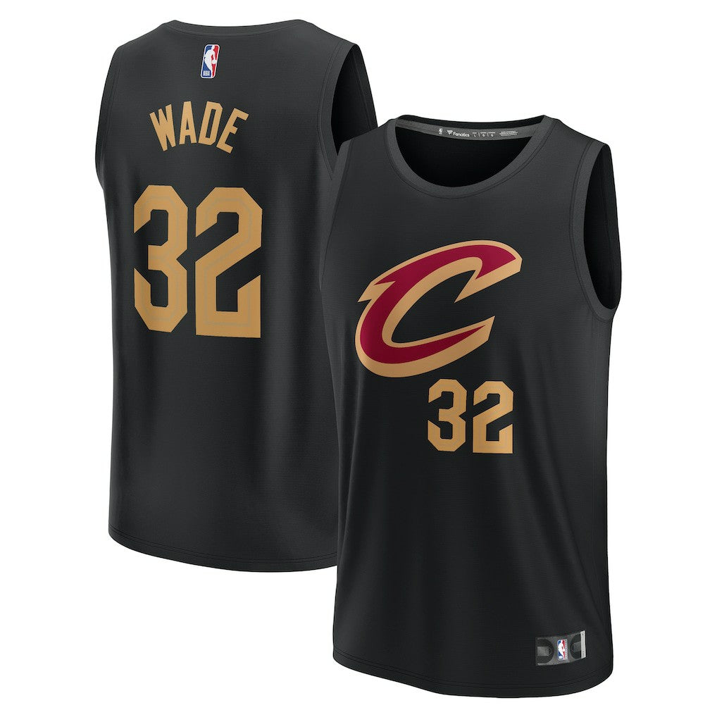 Dean Wade Cleveland Cavaliers Youth Fast Break Replica Player Jersey Statement Editi- Black - NBA