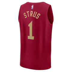 Max Strus Cleveland Cavaliers Fast Break Player Jersey Icon Editi- Wine - NBA