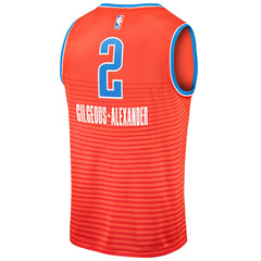Shai Gilgeous-Alexander Oklahoma City Thunder Fast Break Player Jersey Statement Edition Orange - NBA
