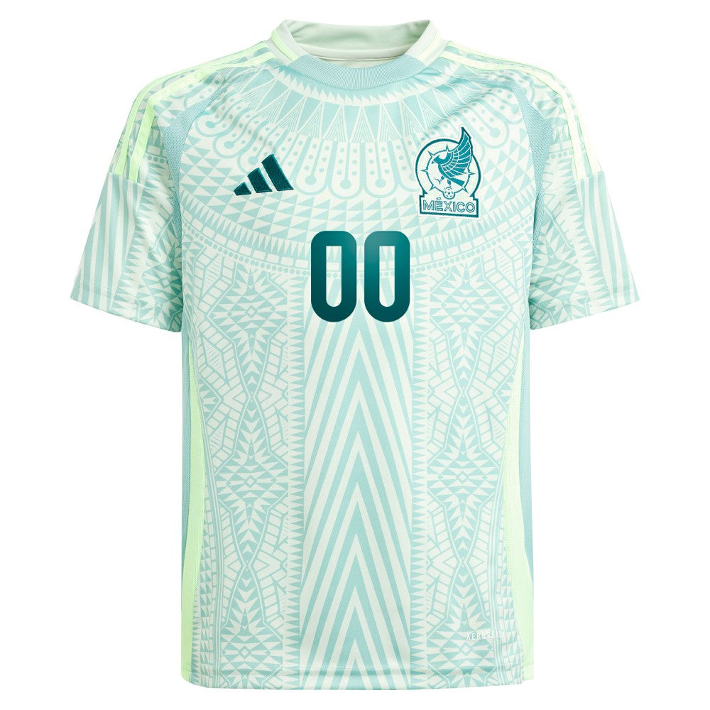 Mexico National Team Youth 2024 Away Replica Custom Jersey Green | Adidas Online