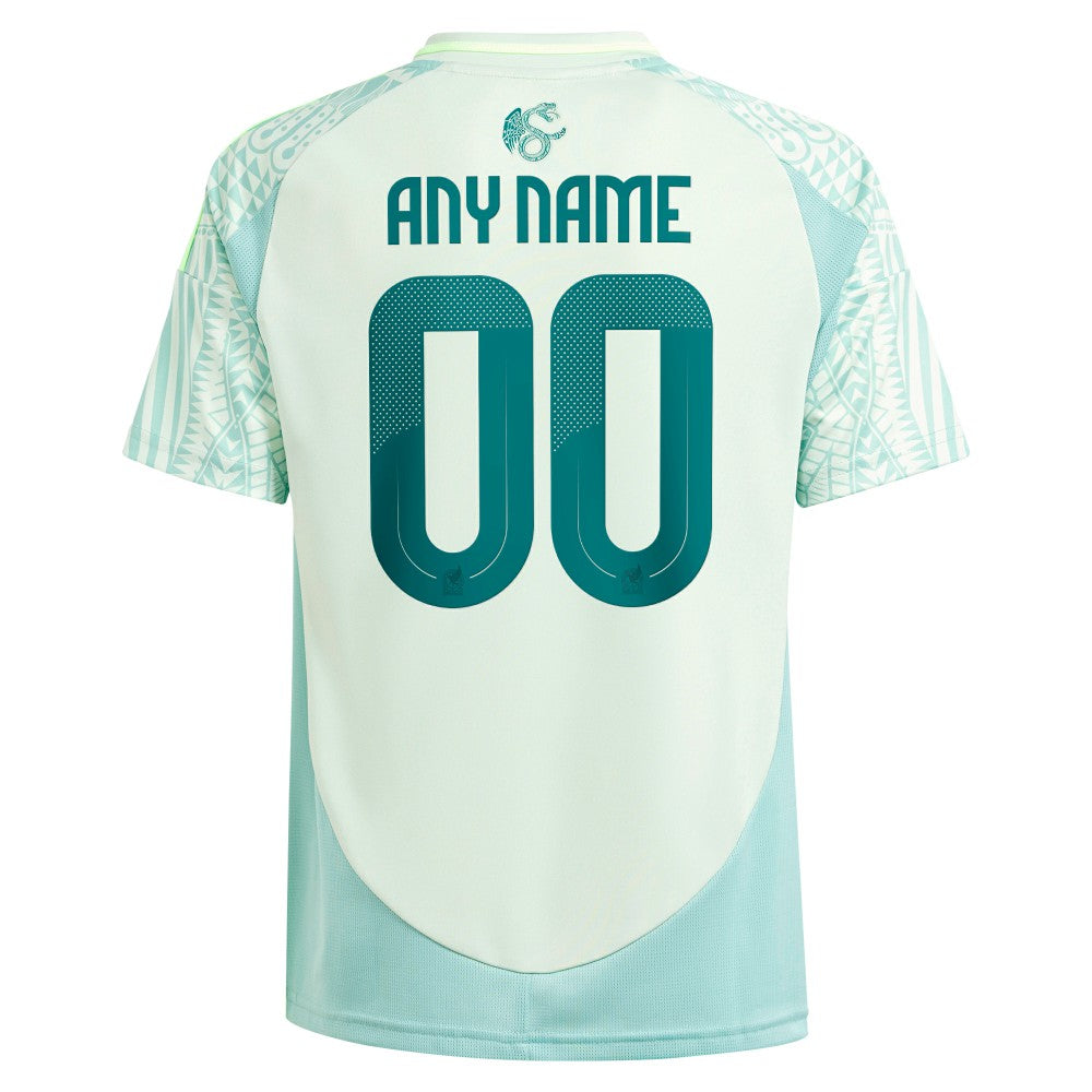 Mexico National Team Youth 2024 Away Replica Custom Jersey Green | Adidas Online