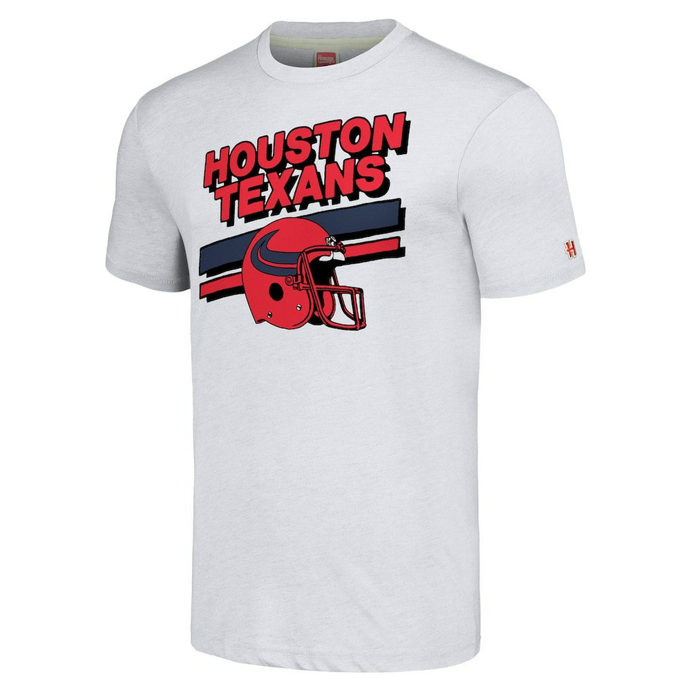 Houston Texans Homage Unisex Striped Tri-Blend T-Shirt Gray | NFL