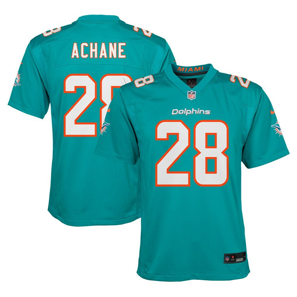 De’Von Achane Miami Dolphins Youth Game Jersey Aqua | Nike for Sale