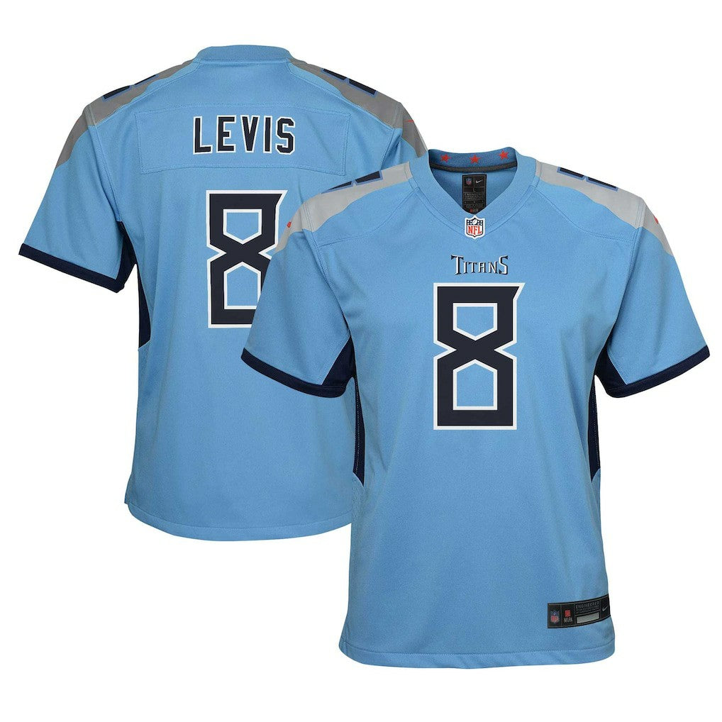 Will Levis Tennessee Titans Youth Game Jersey Light Blue | Nike for Sale