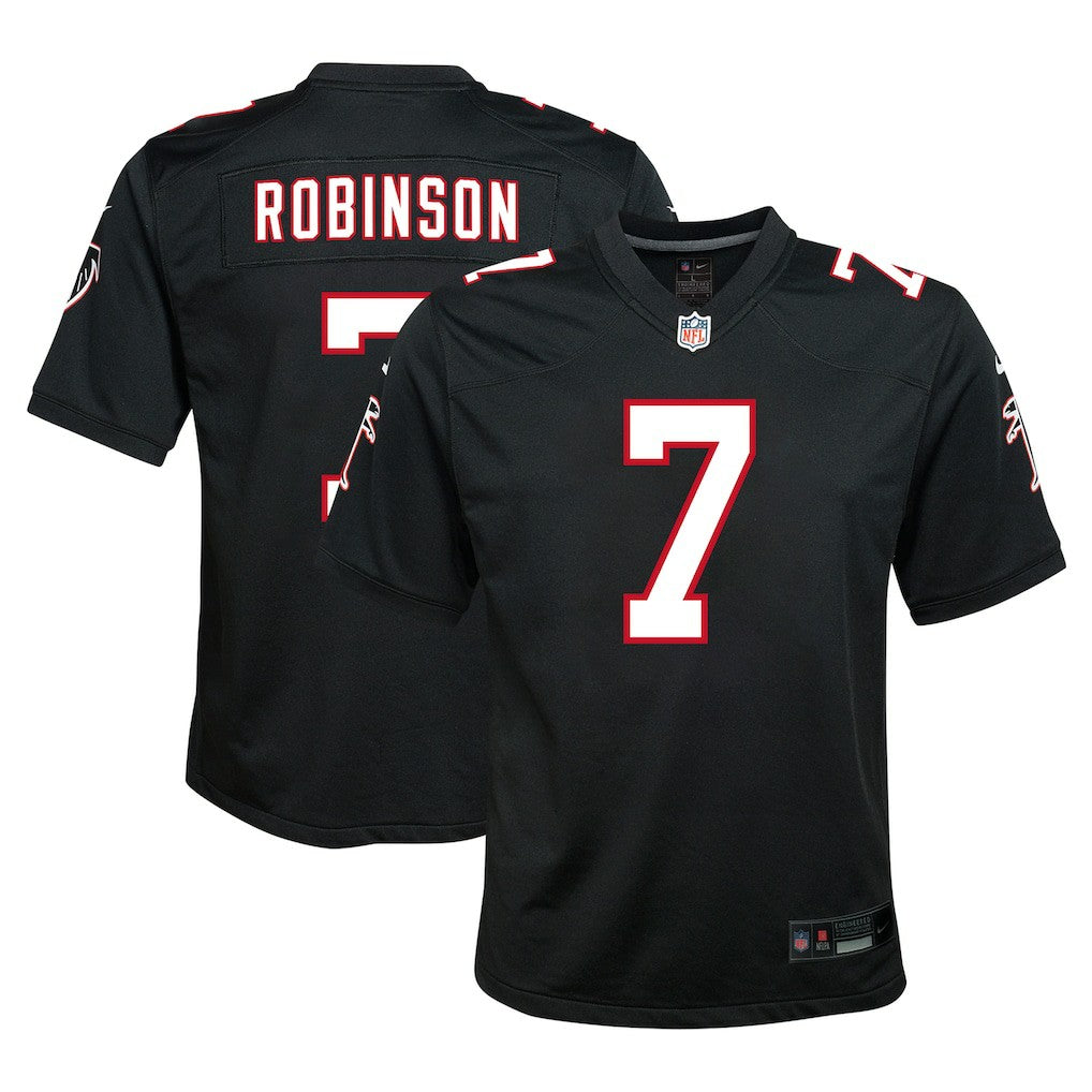 Bijan Robinson Atlanta Falcons Youth Game Jersey Black | Nike for Sale
