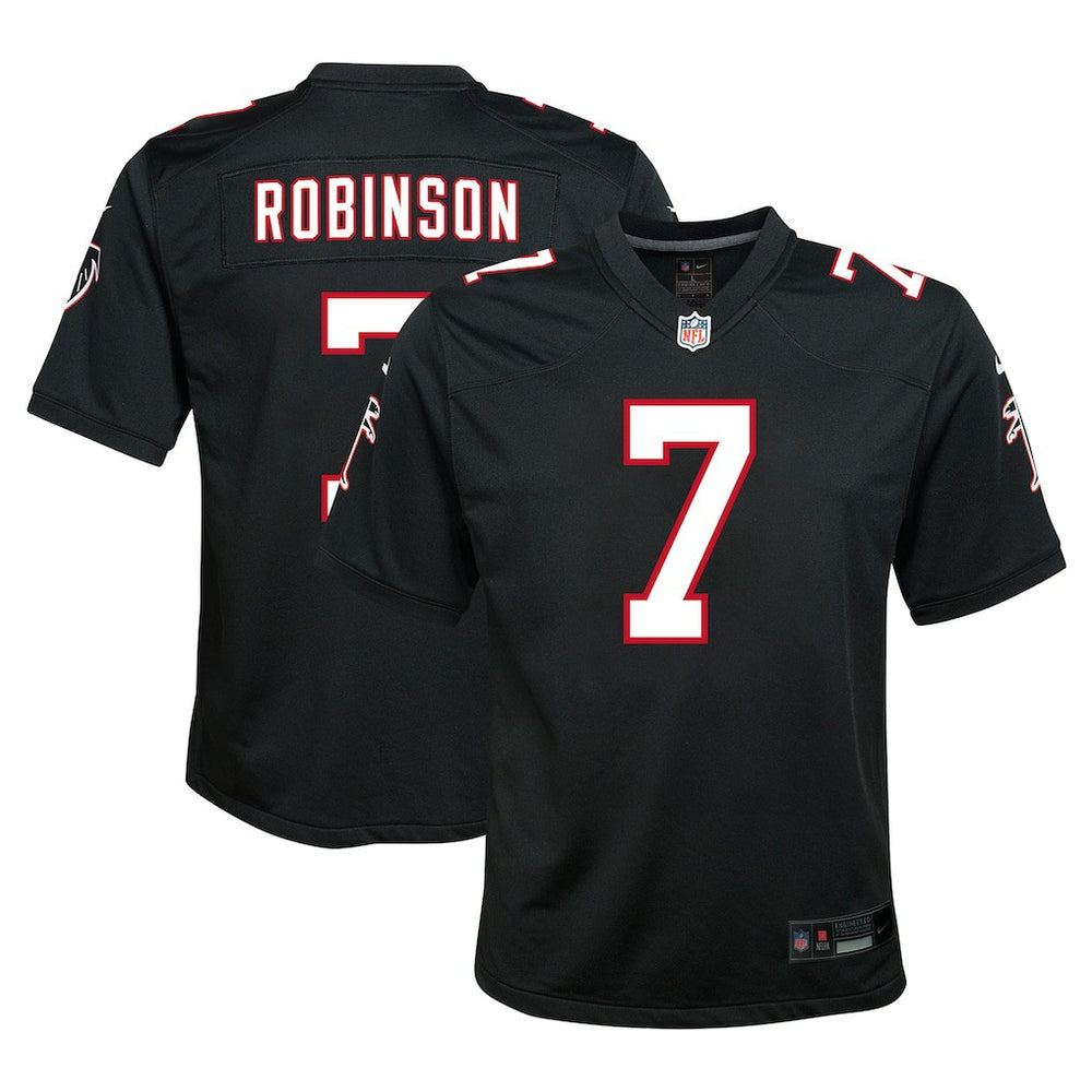 Bijan Robinson Atlanta Falcons Youth Game Jersey Black | Nike for Sale