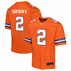 Patrick Surtain II Denver Broncos Youth Game Jersey Orange | Nike for Sale