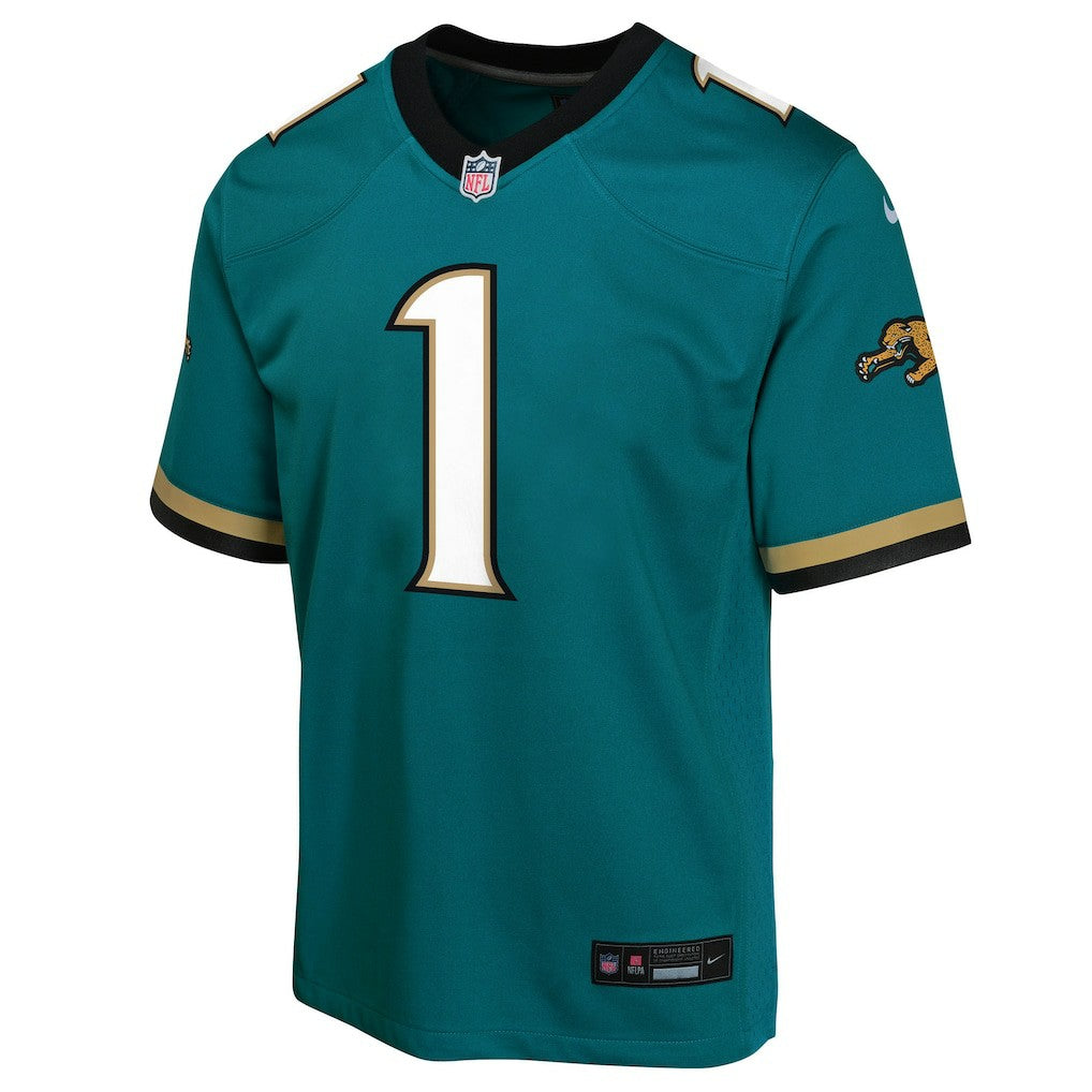 Travis Etienne Jacksonville Jaguars Youth Game Jersey Teal | Nike for Sale