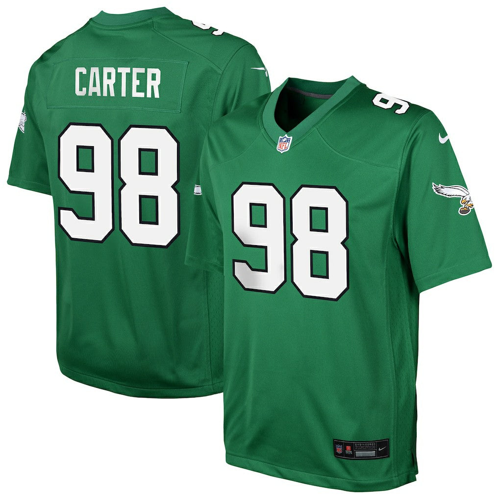 Jalen Carter Philadelphia Eagles Youth Game Jersey Kelly Green | Nike for Sale