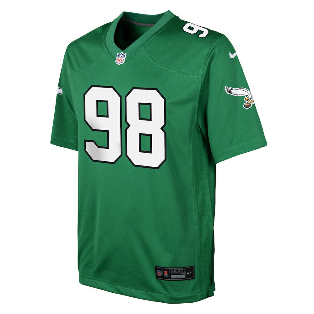 Jalen Carter Philadelphia Eagles Youth Game Jersey Kelly Green | Nike for Sale