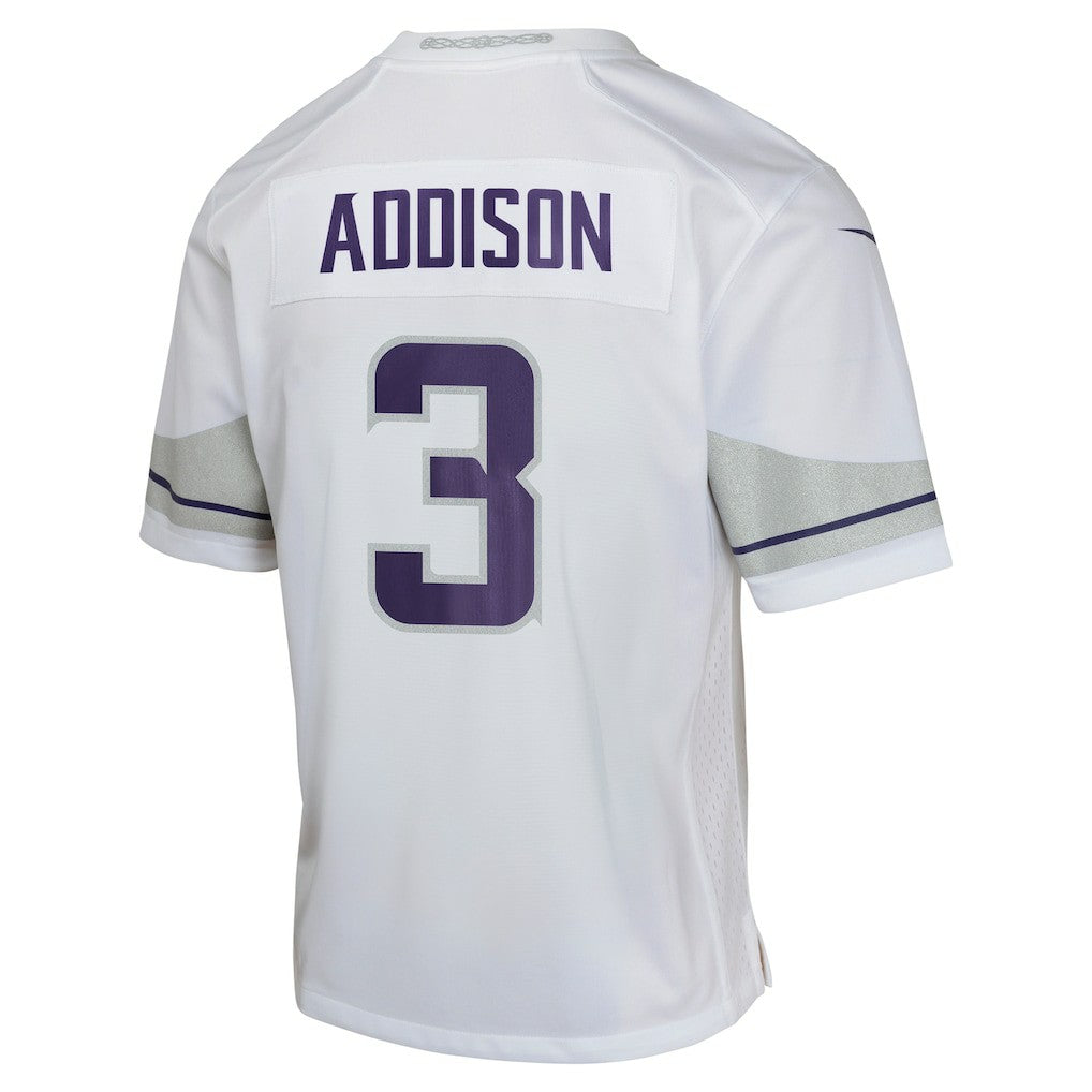 Jordan Addison Minnesota Vikings Youth Game Jersey White | Nike for Sale