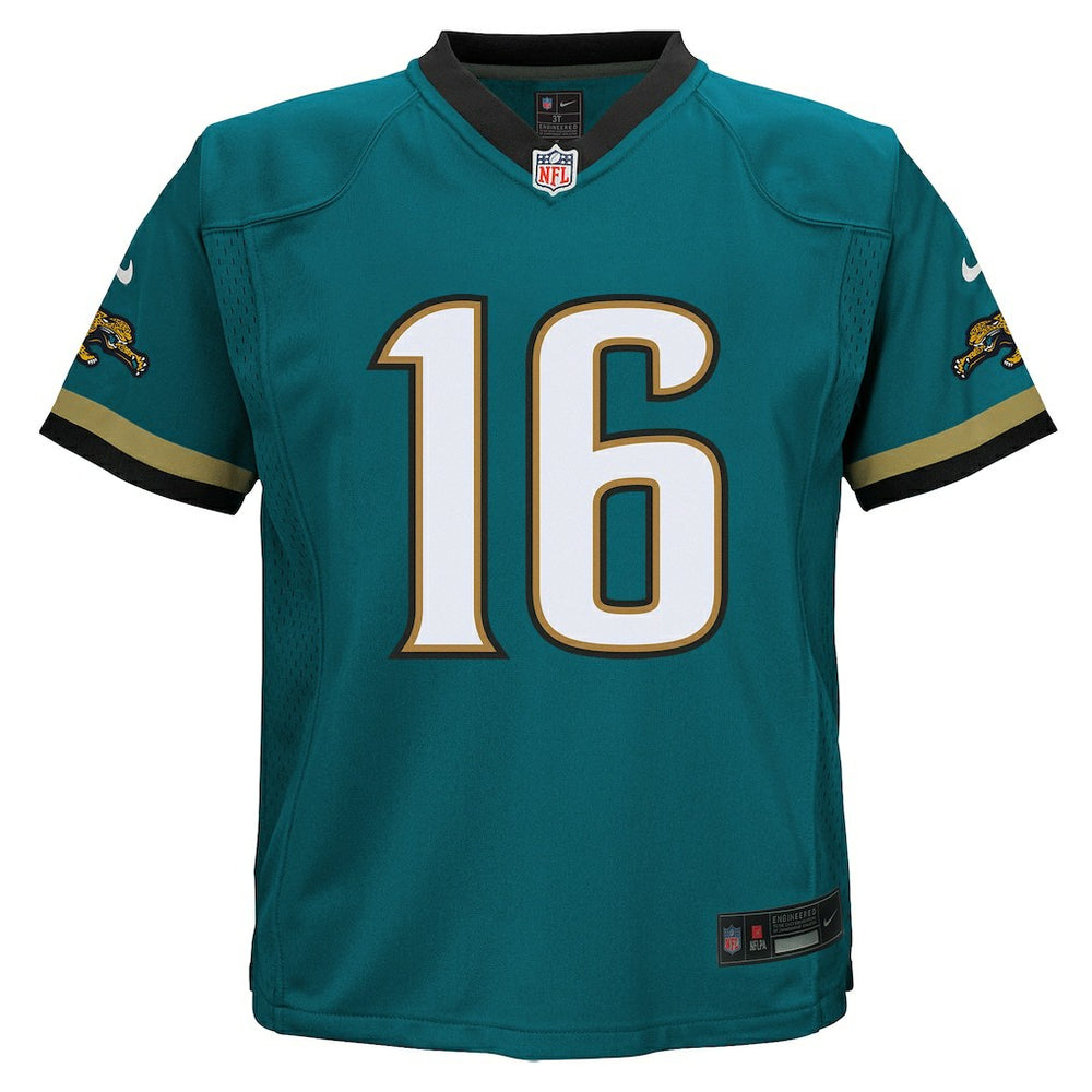 Trevor Lawrence Jacksonville Jaguars Preschool Prowler Throwback Player Game Jersey Teal | Nike for Sale