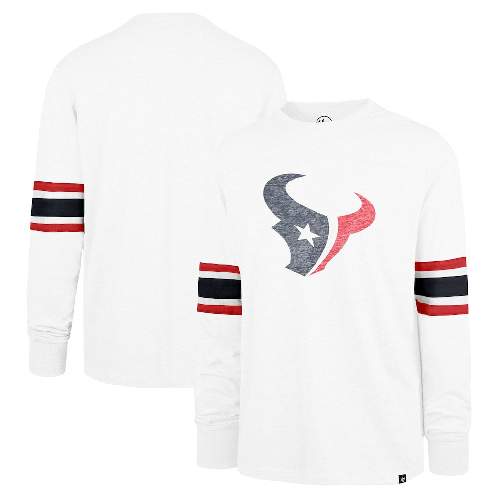 Houston Texans '47 Gridiron Premier Brex Long Sleeve T-Shirt White | 47 brand