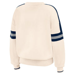 New York Yankees WEAR by Erin Andrews Women's Stripe Pullover Sweater - MLB