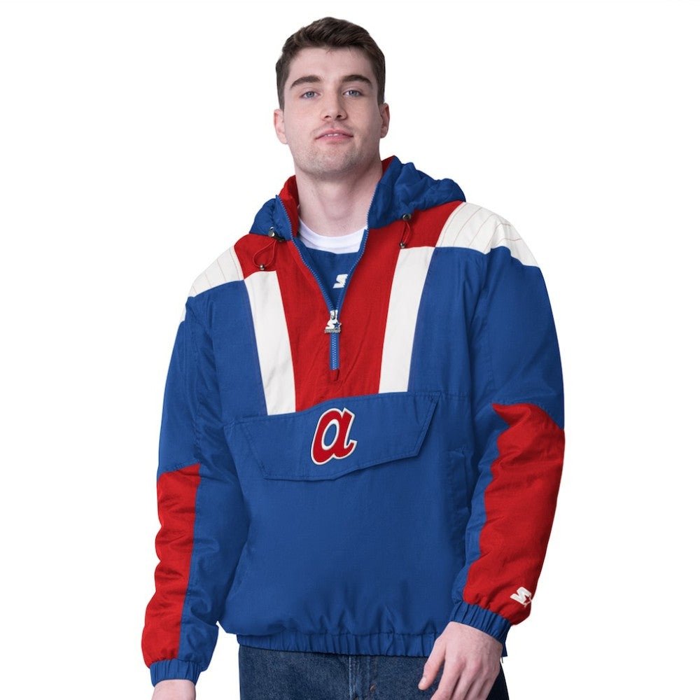 Atlanta Braves Starter Cooperstown Collection Charger Half-Zip Jacket - MLB