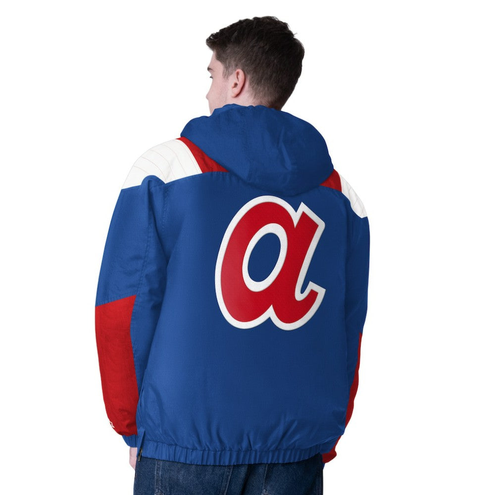 Atlanta Braves Starter Cooperstown Collection Charger Half-Zip Jacket - MLB