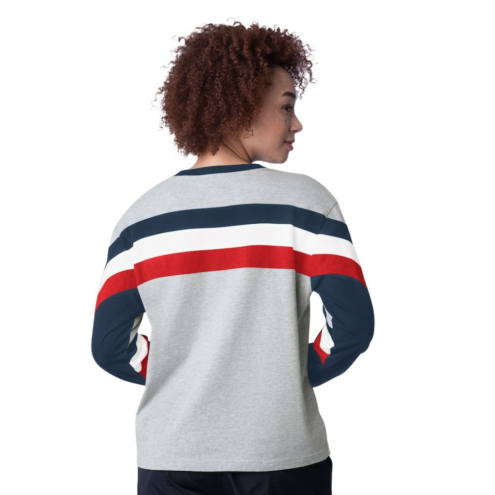 Atlanta Braves Starter Women's Triple A Fashion Color Block Long Sleeve Top - MLB