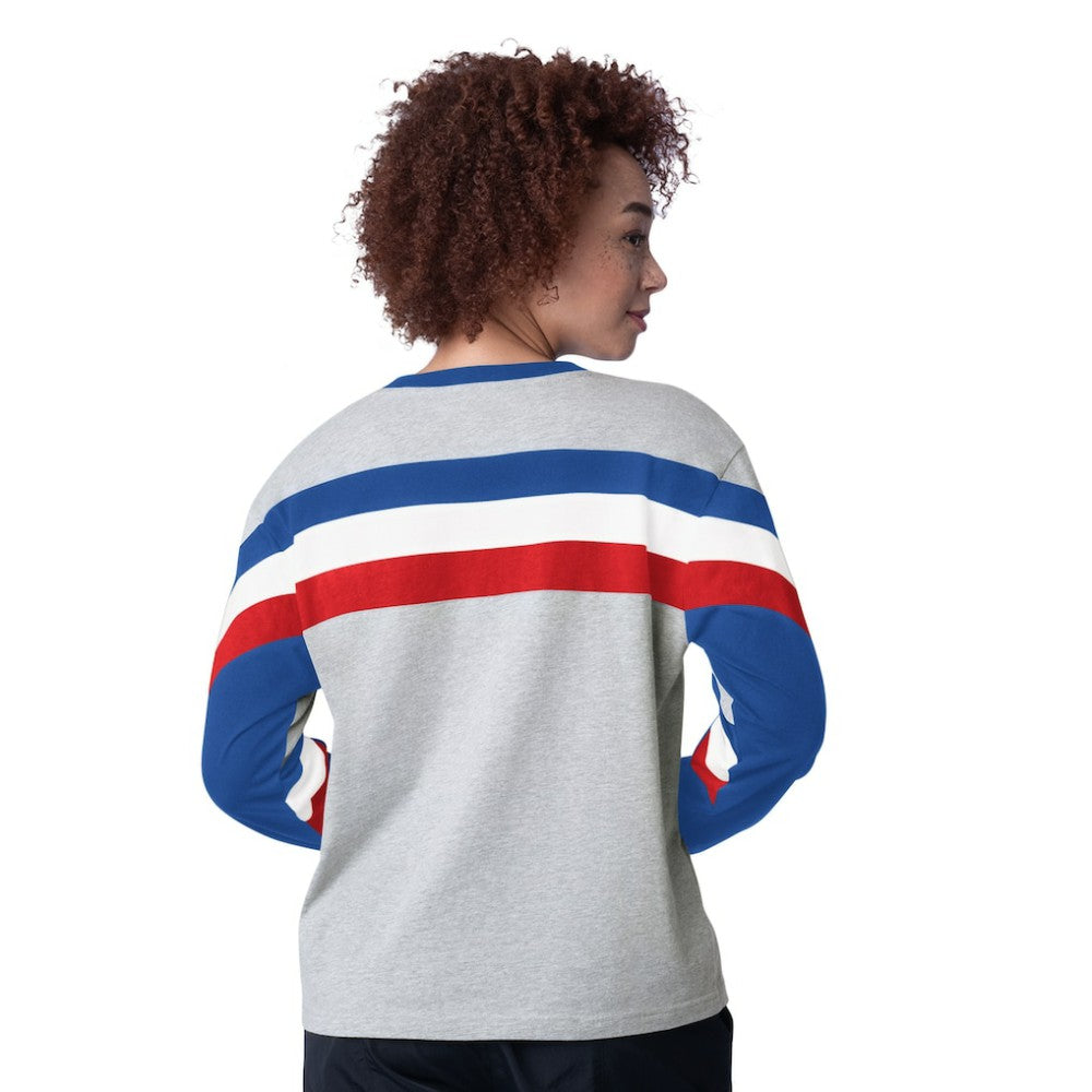 Chicago Cubs Starter Women's Triple A Fashion Color Block Long Sleeve Top - MLB