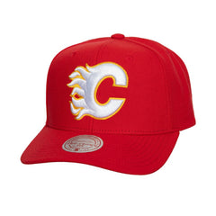 Calgary Flames Mitchell & Ness Core Team Ground Pro Adjustable Hat - Red - NHL
