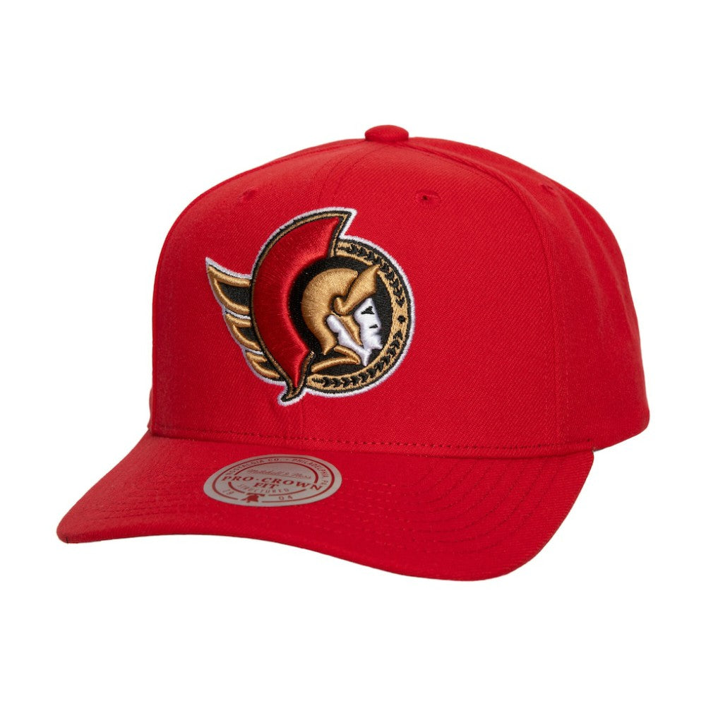Ottawa Senators Mitchell & Ness Core Team Ground Pro Adjustable Hat - Red - NHL
