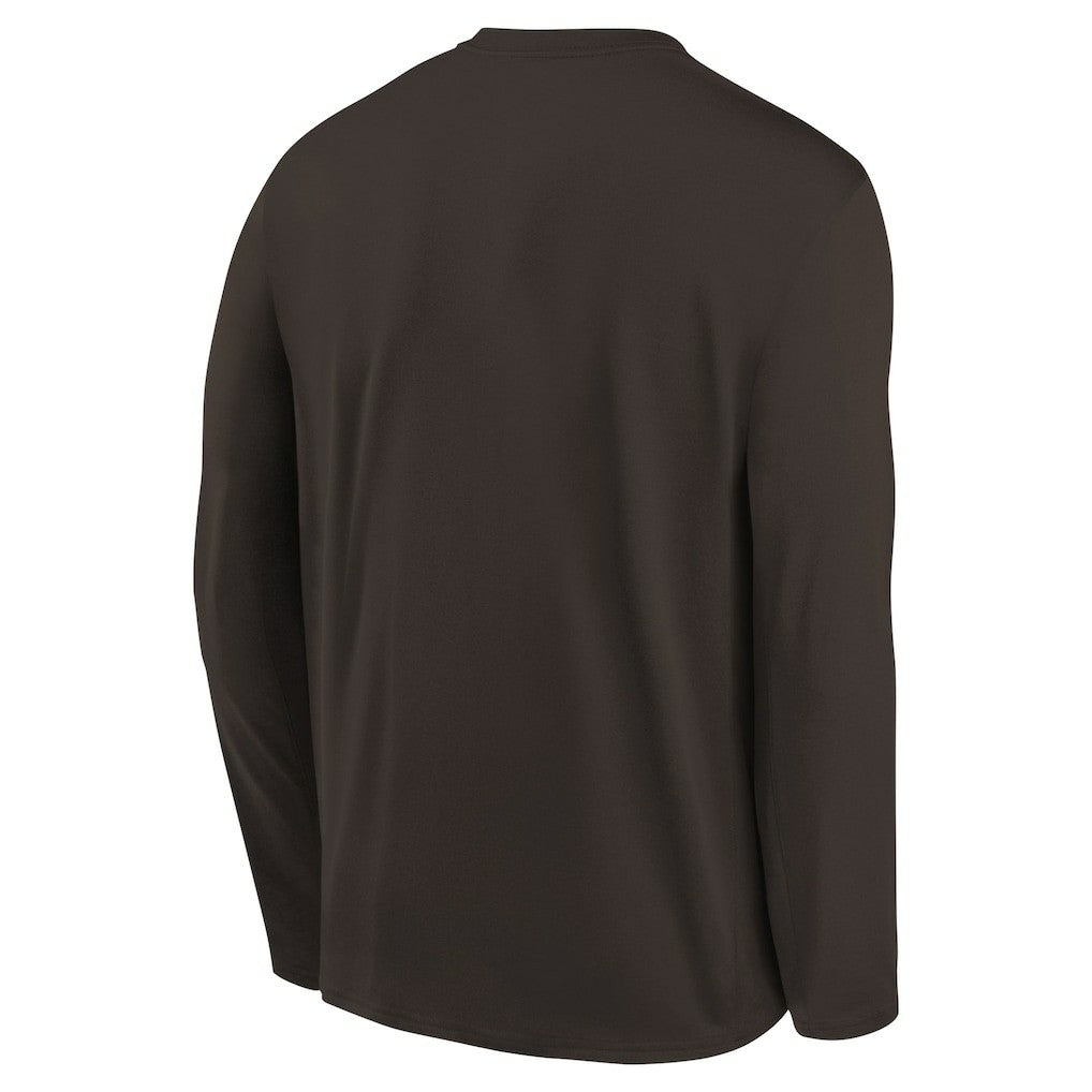 Cleveland Browns Preschool Legend Icon Long Sleeve T-Shirt Brown | Nike for Sale