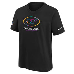New York Jets Youth 2024 NFL Crucial Catch T-Shirt Black | Nike for Sale