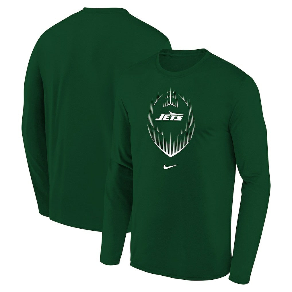 New York Jets Youth Legend Icon Long Sleeve T-Shirt Green | Nike for Sale