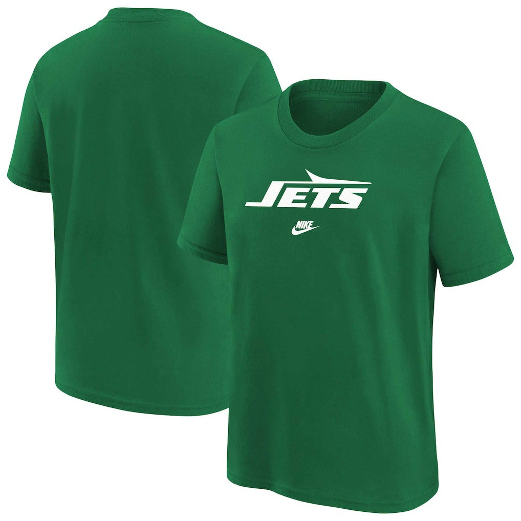 New York Jets Youth Rewind Essential T-Shirt Green | Nike for Sale